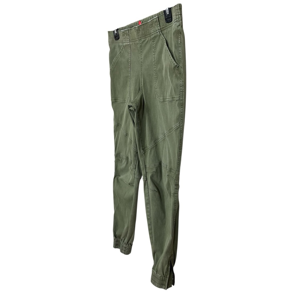 Spanx Stretch Twill Pull On Cargo Jogger in Darkened Olive Size Large - Picture 5 of 14